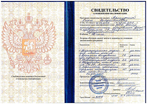 Свидетельство о повышении квалификации по программе ТУ «Гинекологическая эндокринология» при НОУ «Центр последипломного образования врачей»